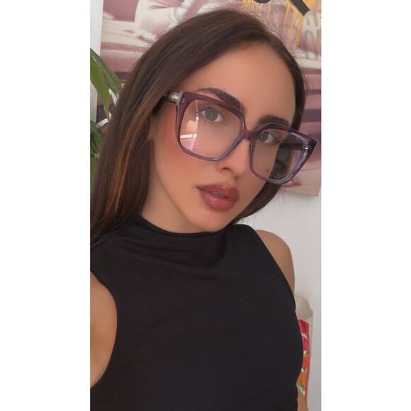 NEW Dior SpiritO S3I Eyeglasses Frames in Purple Transparent - Picture 8 of 8